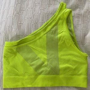 Fabletics Neon One Shoulder Sports Bra